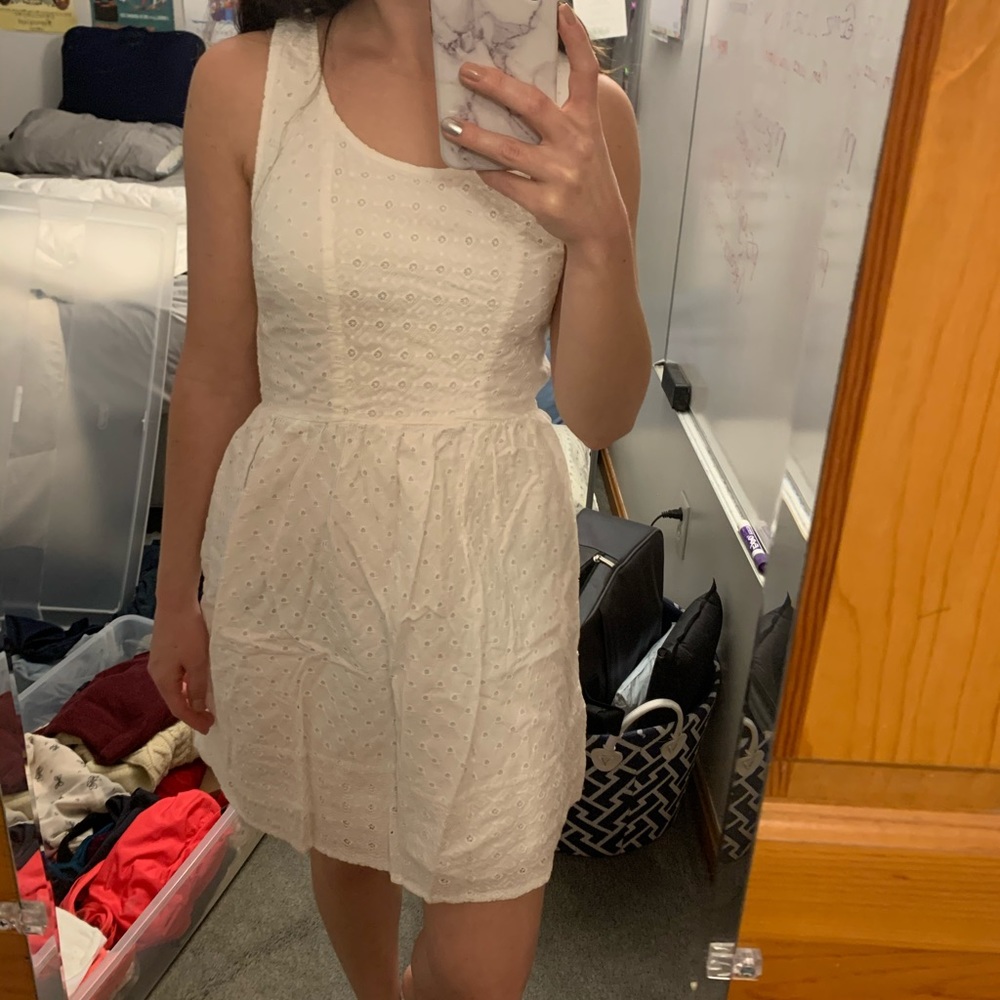 AEO White Eyelet Sundress